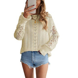 Lace Puff Sleeve Sweater