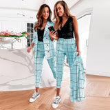 2PC Plaid Pant Set