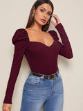 Elegant Ribbed Knit Top