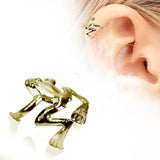 Antique Gold Tree Frog Ear Cuff