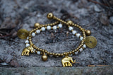Brass Elephant Bracelet