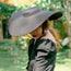 Black Lola Wide Brim Jute Hat