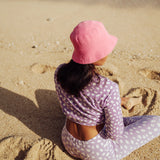 Pink Crochet Bucket Hat